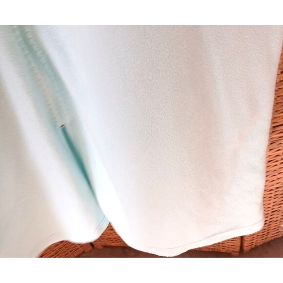 Rebecca Malone Intimates Robe Large Long Full Zip Fleece Pockets Embroidery - Picture 7 of 10